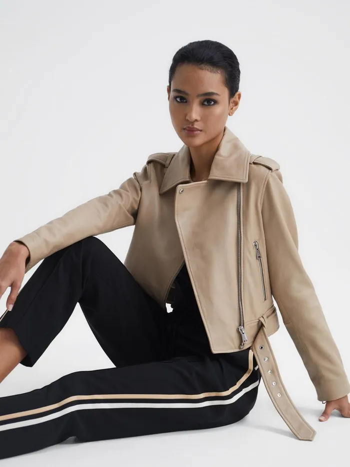 Women Odell Taper Tapered Leg Pullon Trousers Black Reiss Trousers