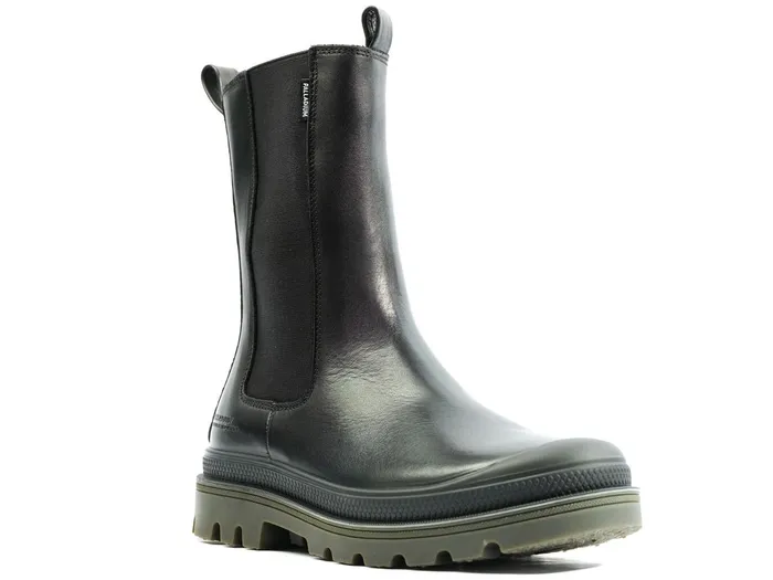 Women Palladium Boots Pampa Atelier Che Leather Black