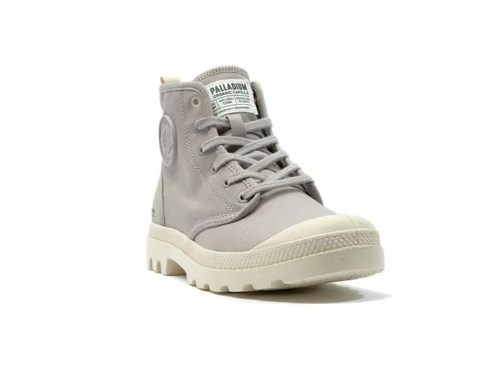 Women Palladium Boots Pampa Hi Zip Organic Grey Berry