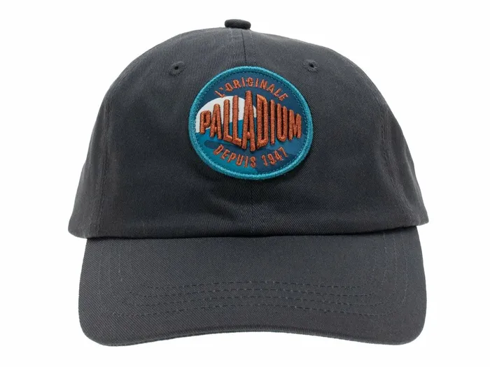 Women Palladium Hats Oasis Patches Cap Dark Grey