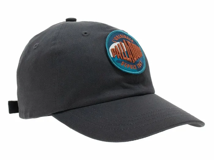Women Palladium Hats Oasis Patches Cap Dark Grey Women Palladium Hats Oasis Patches Cap Dark Grey