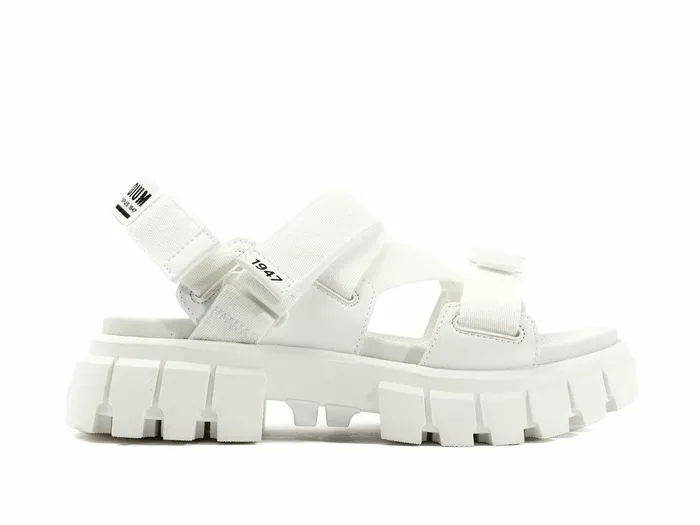 Women Palladium Sandals Revolt Sandal Mono Star White