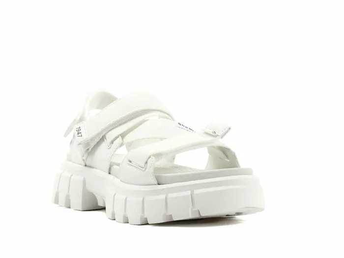 Women Palladium Sandals Revolt Sandal Mono Star White