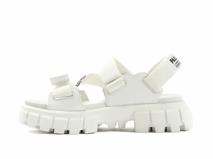Women Palladium Sandals Revolt Sandal Mono Star White