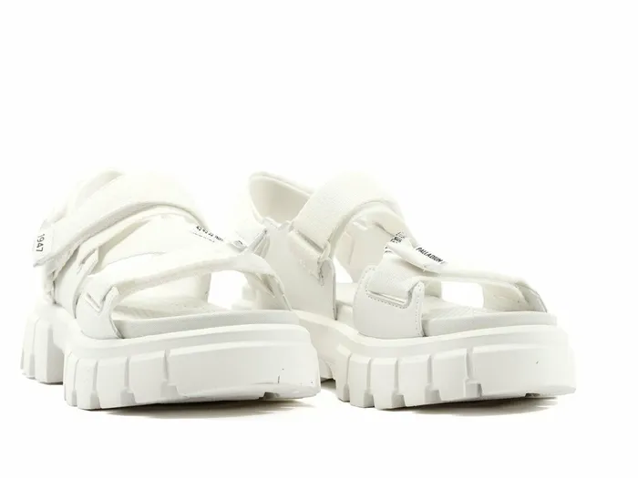 Women Palladium Sandals Revolt Sandal Mono Star White