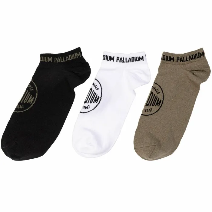 Women Palladium Socks Angle Socks Pack Blackwhitegreen