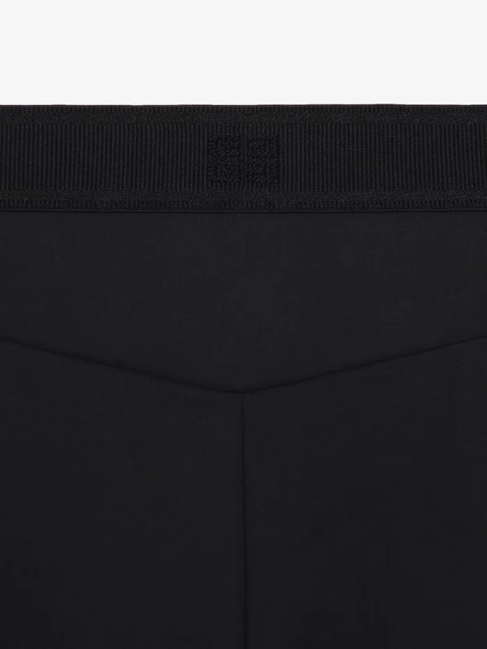 Women Pants and Shorts Givenchy Leggings In Jersey With GIVENCHY Waistband Black