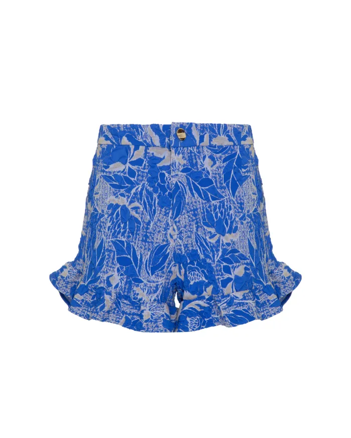 Women PatBO Bottoms Jacquard Shorts Lapis
