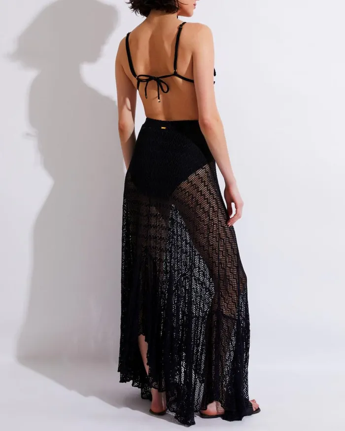 Women PatBO CoverUps LACE BEACH SKIRT Black Women PatBO CoverUps LACE BEACH SKIRT Black