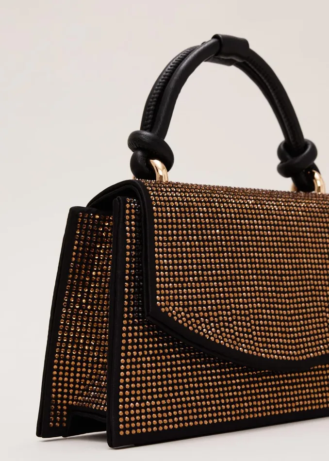 Women Phase Eight Bags and Clutches Gold Embellished Mini Tote