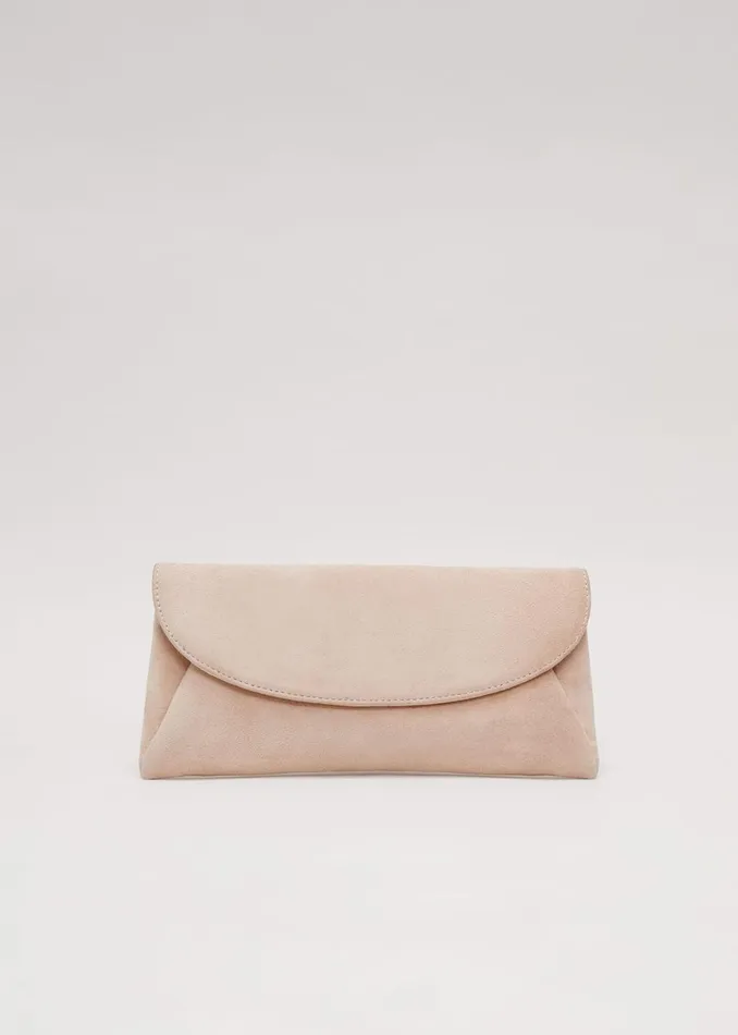 Women Phase Eight Bags and Clutches Suede Clutch Bag