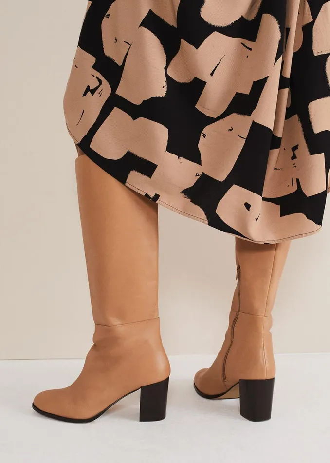 Women Phase Eight Boots Leather Knee High Boots