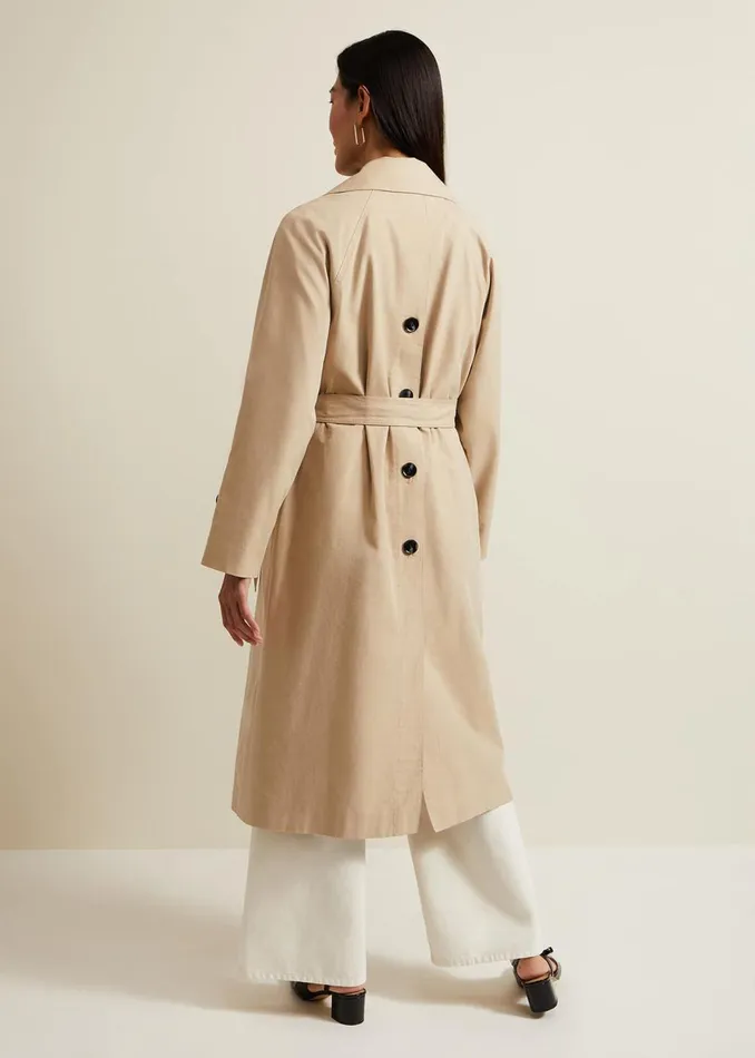 Women Phase Eight Coats Sandy Button Detail Trench