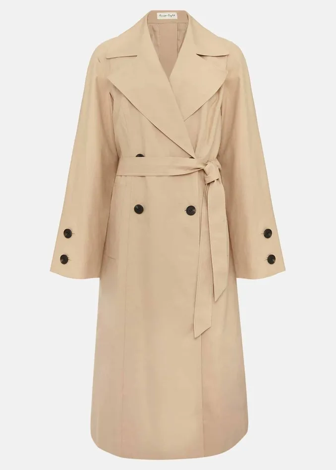 Women Phase Eight Coats Sandy Button Detail Trench