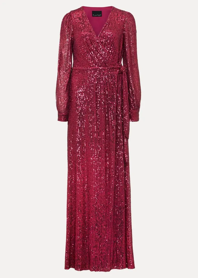 Women Phase Eight Dresses Amily Pink Sequin Maxi Dress