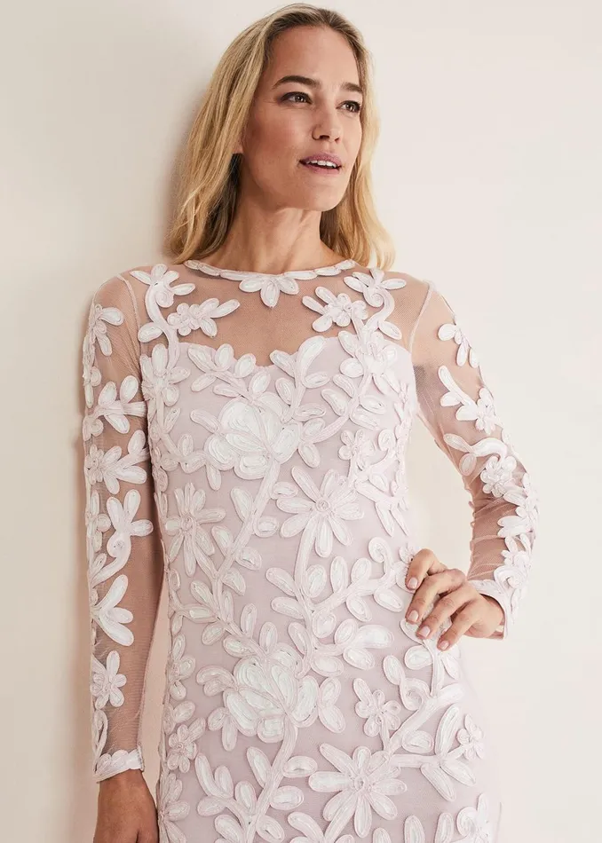 Women Phase Eight Dresses Annika Tapework Midi Dress