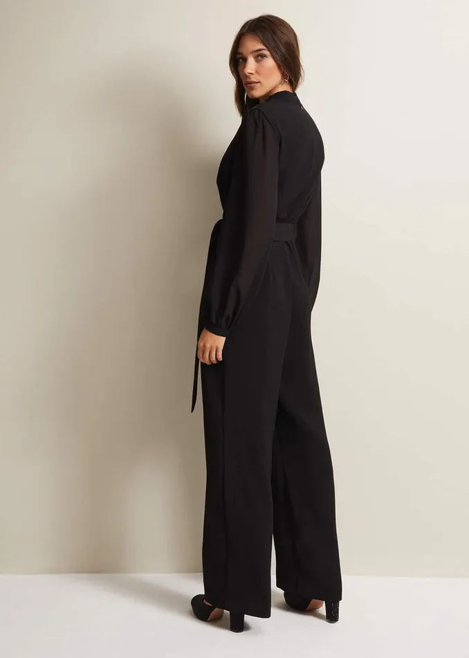 Women Phase Eight Dresses Audrey Black Wide Leg Jumpsuit