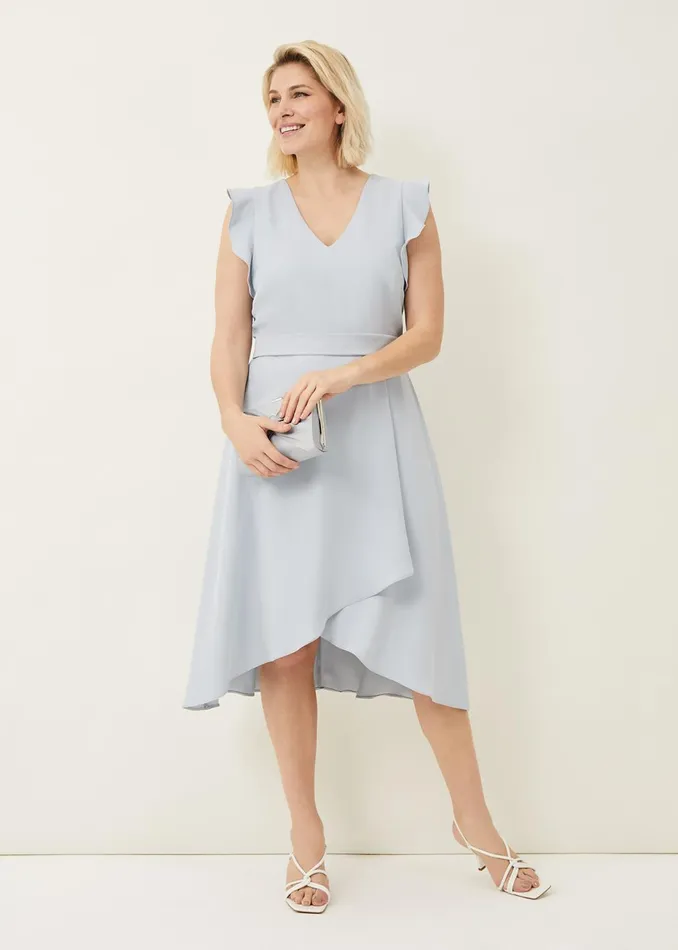 Women Phase Eight Dresses Aurelia Belted Eclipse Hem Dress
