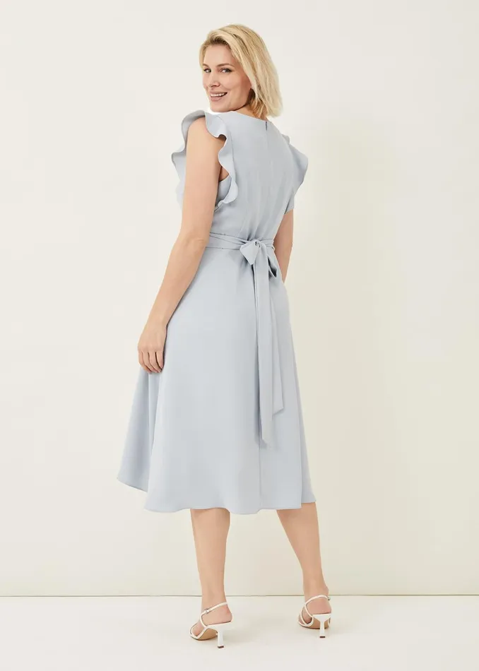 Women Phase Eight Dresses Aurelia Belted Eclipse Hem Dress