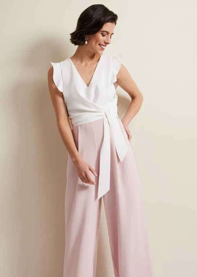 Women Phase Eight Dresses Ayla Ruffle Jumpsuit