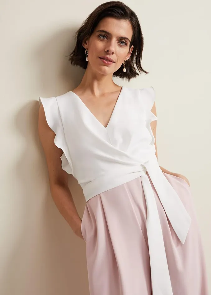 Women Phase Eight Dresses Ayla Ruffle Jumpsuit