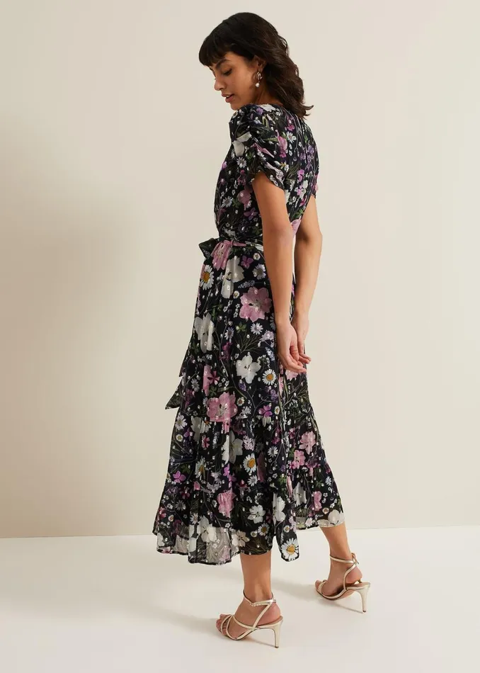 Women Phase Eight Dresses Azalea Print Fil Coupe Dress