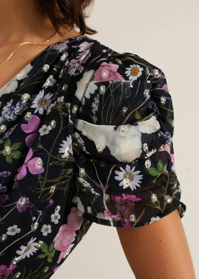 Women Phase Eight Dresses Azalea Print Fil Coupe Dress