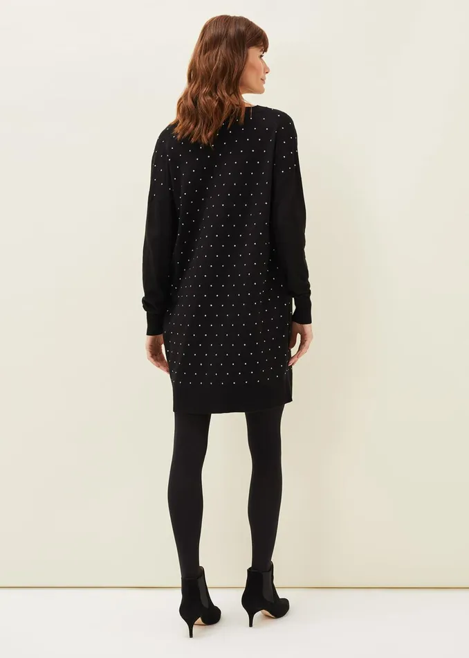 Women Phase Eight Dresses Bailie Studded Knit Dress