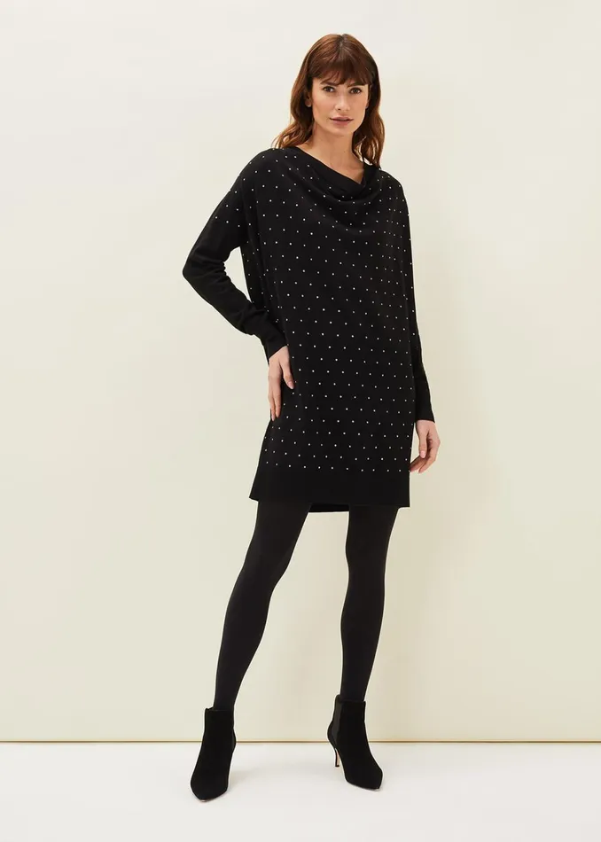 Women Phase Eight Dresses Bailie Studded Knit Dress