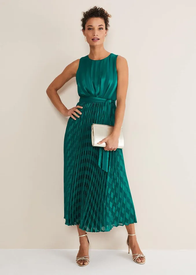 Women Phase Eight Dresses Beverley Stripe Jacquard Midaxi Dress