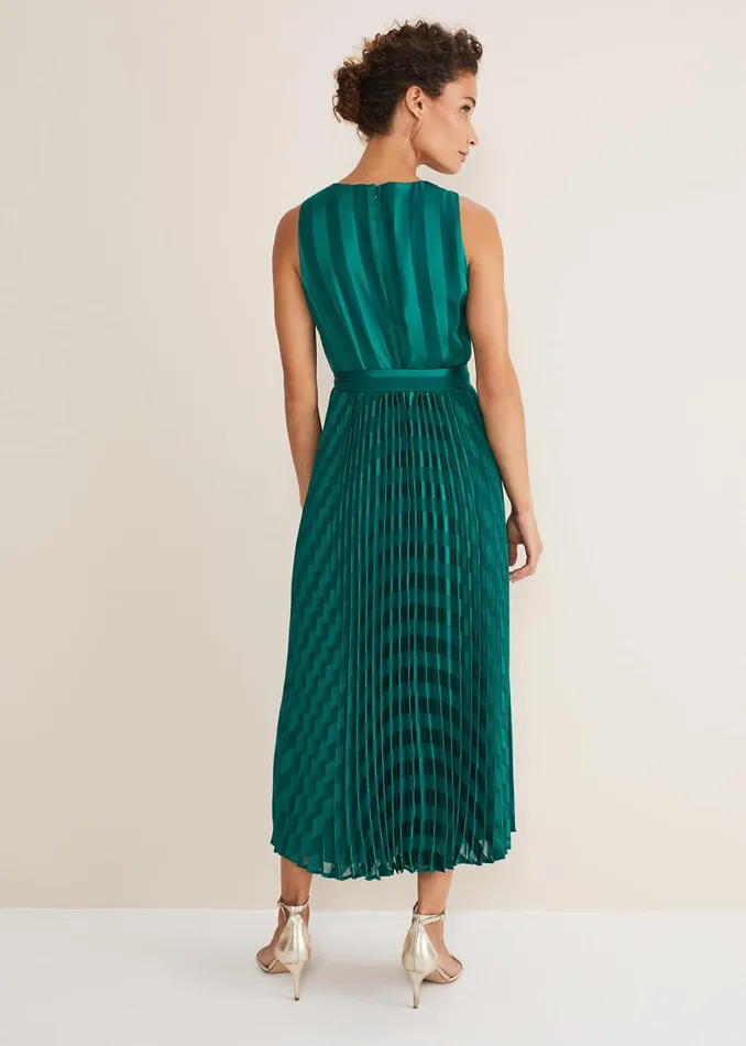 Women Phase Eight Dresses Beverley Stripe Jacquard Midaxi Dress
