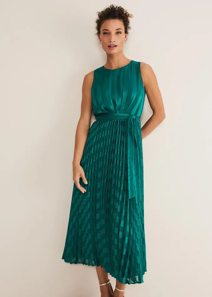 Women Phase Eight Dresses Beverley Stripe Jacquard Midaxi Dress