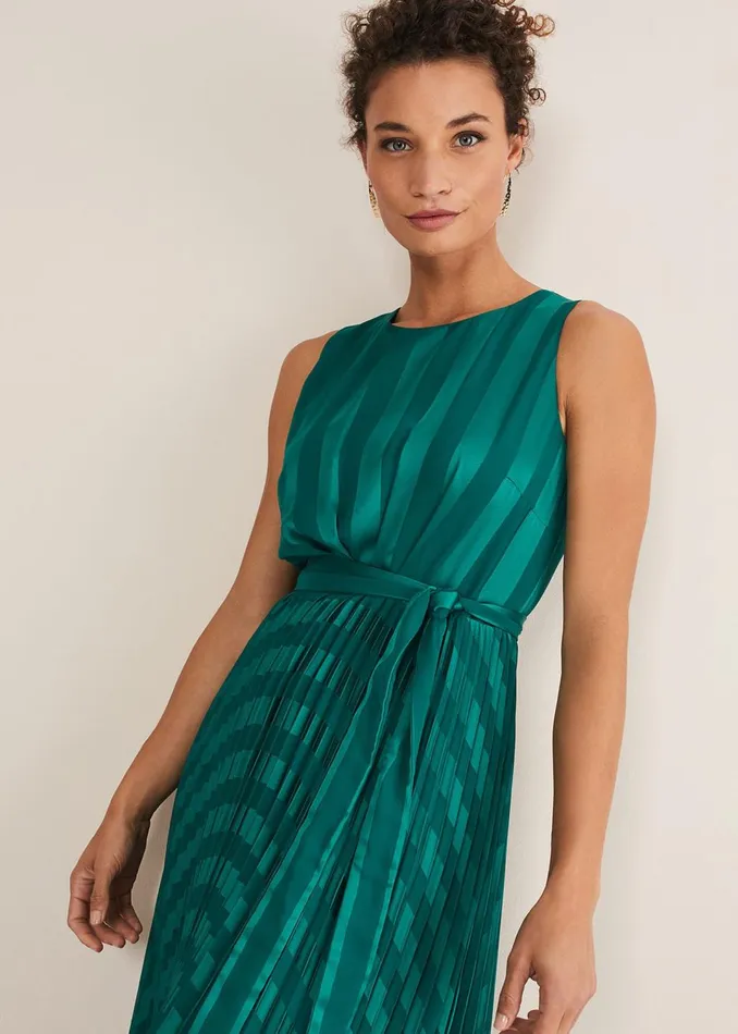 Women Phase Eight Dresses Beverley Stripe Jacquard Midaxi Dress