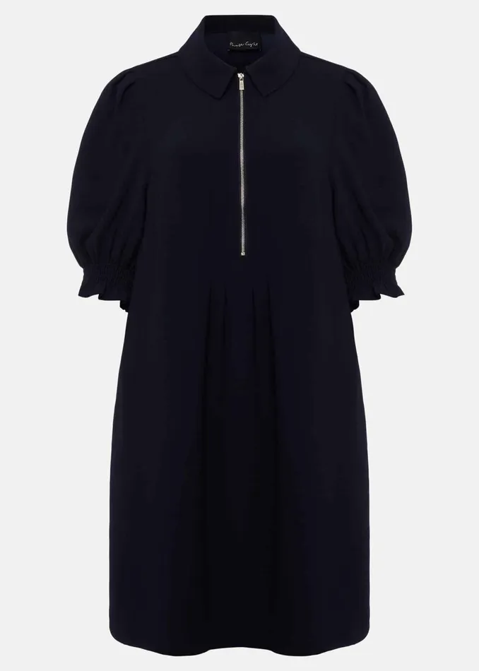 Women Phase Eight Dresses Candice Navy Zip Mini Dress
