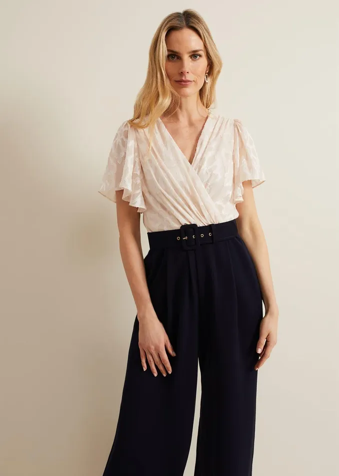 Women Phase Eight Dresses Carolyn Burnout Jumpsuit