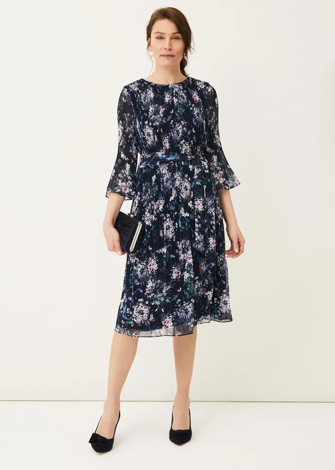 Women Phase Eight Dresses Casey Ditsy Pleated Dress