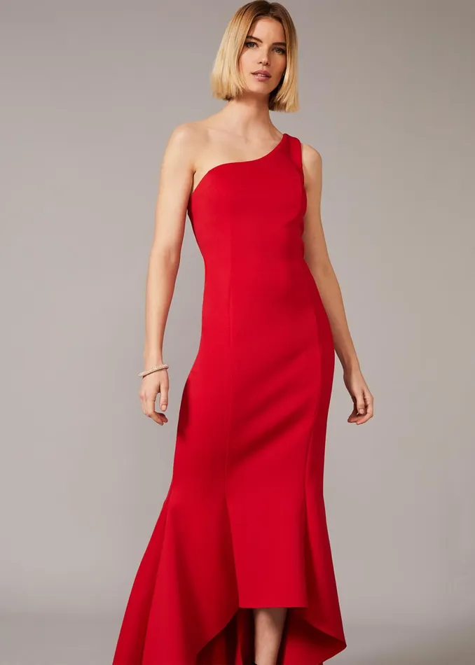 Women Phase Eight Dresses Dahlia One Shouldered Scuba Dress