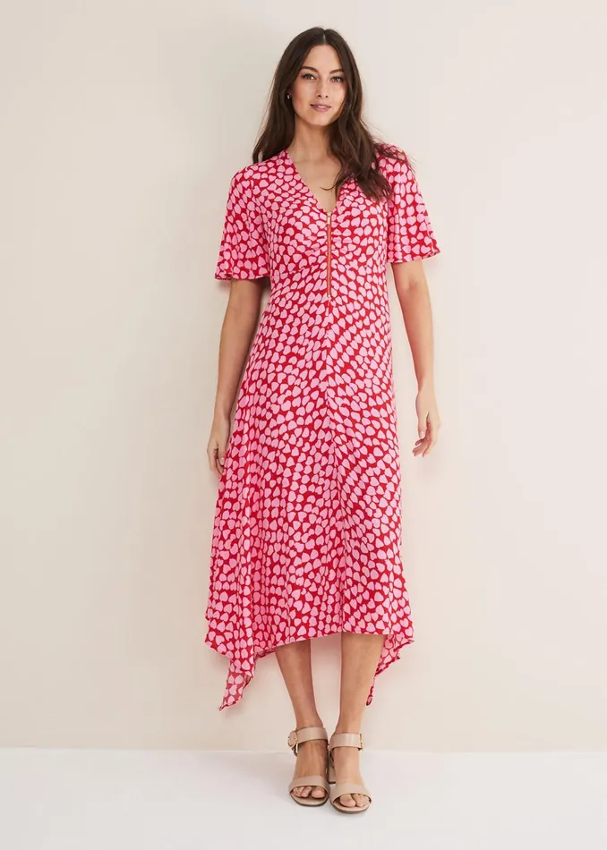 Women Phase Eight Dresses Darcie Heart Midi Dress