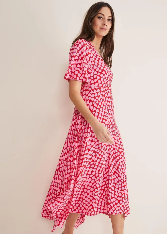 Women Phase Eight Dresses Darcie Heart Midi Dress
