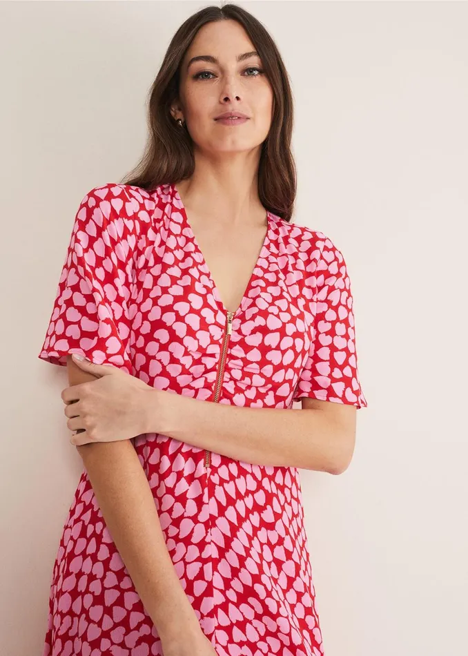 Women Phase Eight Dresses Darcie Heart Midi Dress