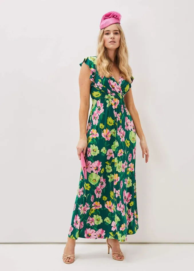 Women Phase Eight Dresses Effie Floral Jersey Maxi Dress