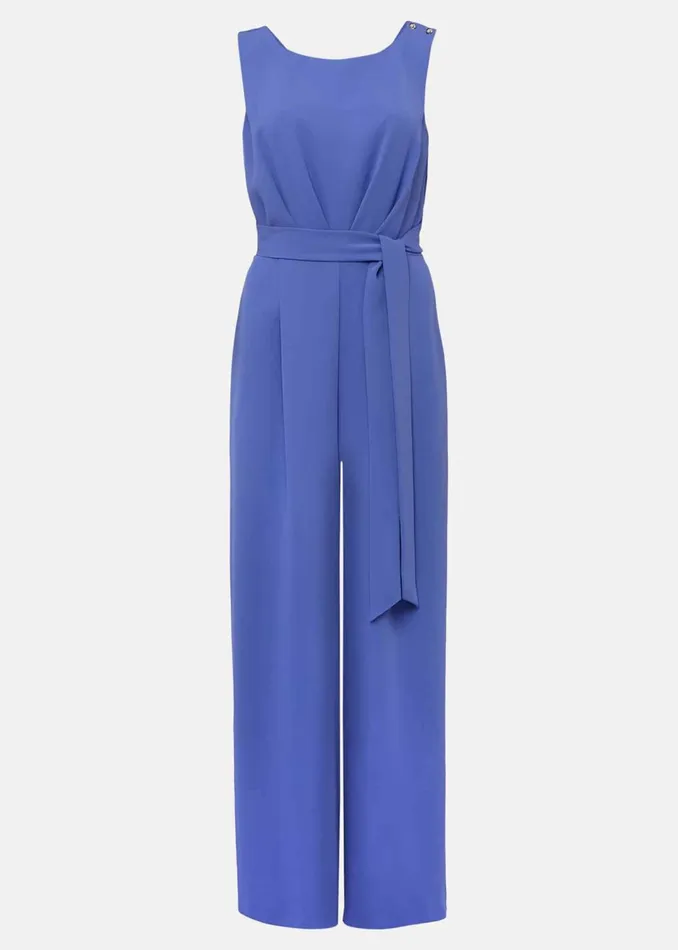 Women Phase Eight Dresses Elaina Blue Wide Leg Jumpsuit
