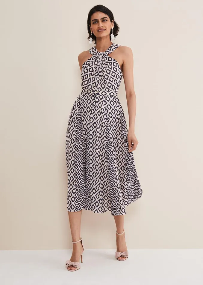 Women Phase Eight Dresses Ember Geo Midi Dress