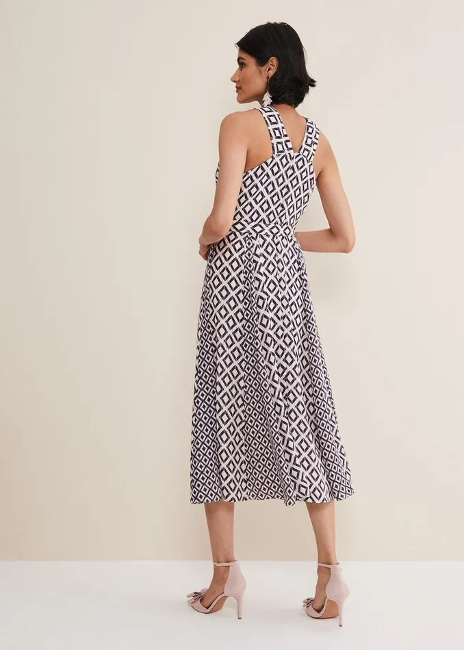 Women Phase Eight Dresses Ember Geo Midi Dress