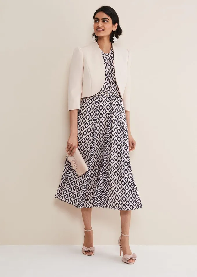 Women Phase Eight Dresses Ember Geo Midi Dress