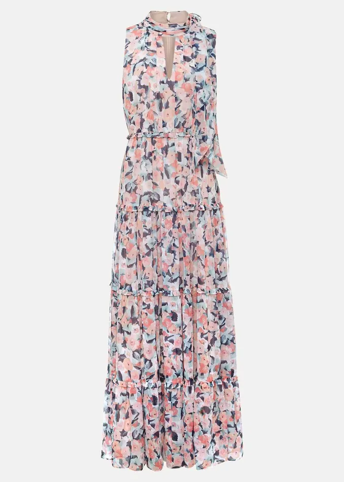 Women Phase Eight Dresses Esme Floral High Neck Maxi Dress