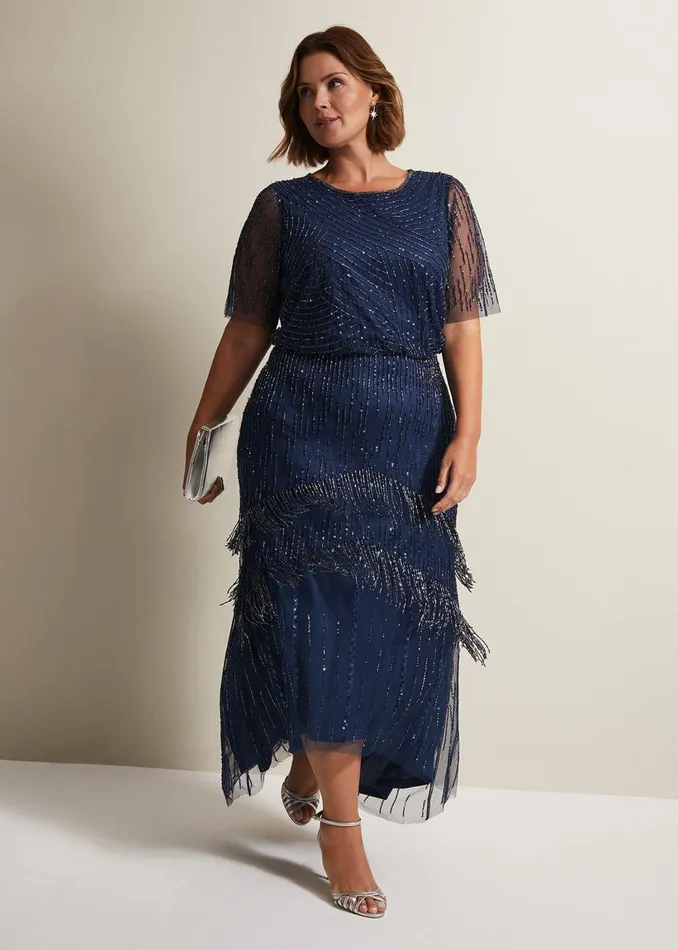Women Phase Eight Dresses Evadine Beaded Maxi Dress