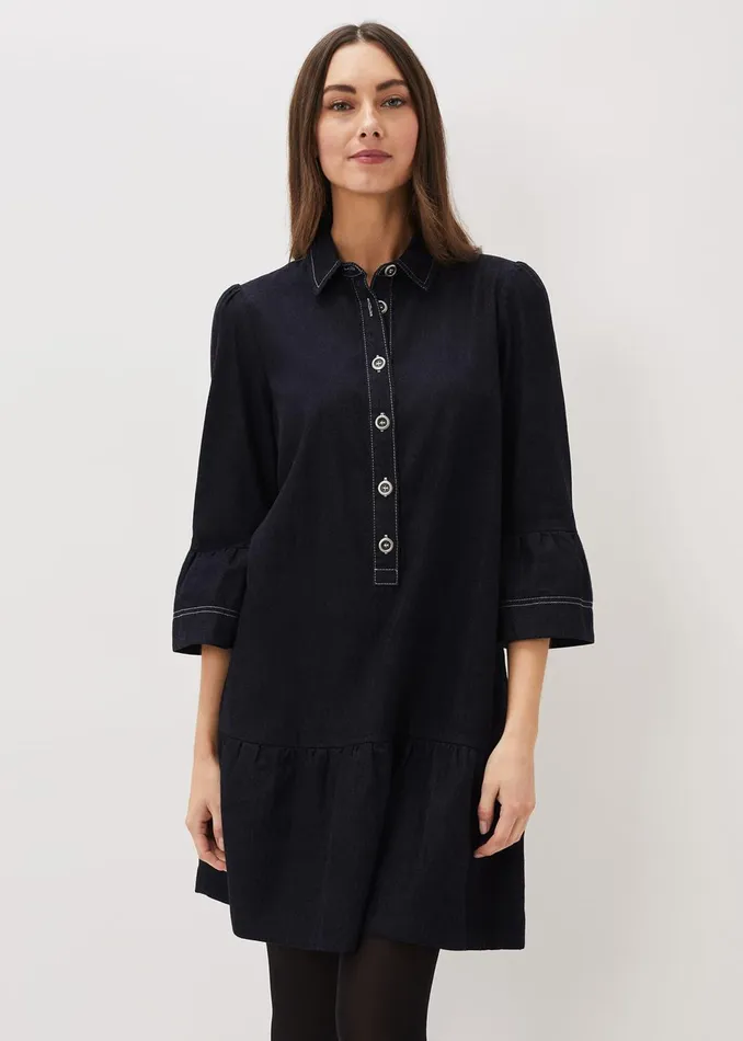 Women Phase Eight Dresses Fleur Denim Shift Dress
