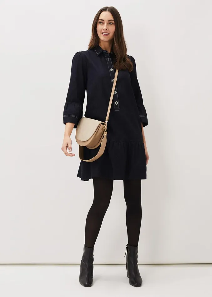Women Phase Eight Dresses Fleur Denim Shift Dress