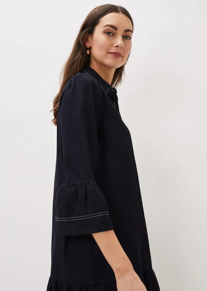 Women Phase Eight Dresses Fleur Denim Shift Dress